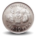 GIBRALTAR - PIECE de 10 Pence - L'opération anglo-américaine Torch 1942 - 2004