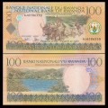 RWANDA - Billet de 100 Francs - Scène de Labour - 1.9.2003