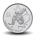 CANADA - PIECE de 25 CENTS - Vancouver 2010 - Hockey sur luge - 2009
