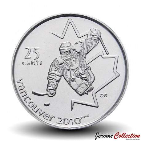 CANADA - PIECE de 25 CENTS - Vancouver 2010 - Hockey sur luge - 2009