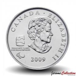 CANADA - PIECE de 25 CENTS - Vancouver 2010 - Hockey sur luge - 2009