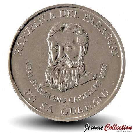 PARAGUAY - PIECE de 500 Guaranies - Général Bernardino Caballero - 2007