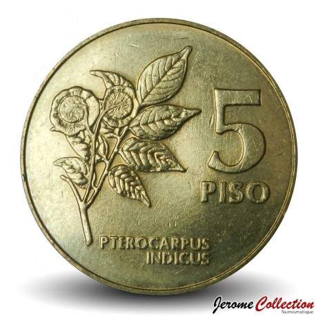 PHILIPPINES - PIECE de 5 Piso - Emilio Aguinaldo - 1991