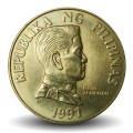 PHILIPPINES - PIECE de 5 Piso - Emilio Aguinaldo - 1991