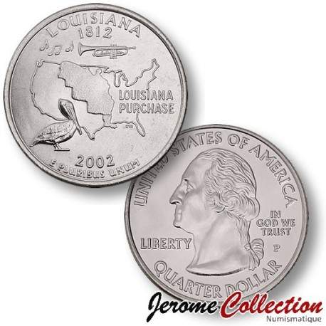 ETATS UNIS / USA - PIECE de 25 Cents (Quarter States) - Louisiane - 2002 - P