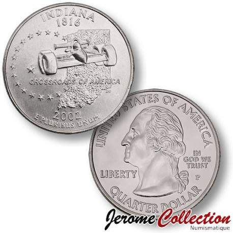 ETATS UNIS / USA - PIECE de 25 Cents (Quarter States) - Indiana - 2002 - P