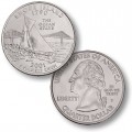 ETATS UNIS / USA - PIECE de 25 Cents (Quarter States) - Rhode Island - 2001 - P
