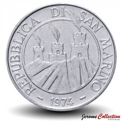 SAINT-MARIN - PIECE de 100 Lires - Chèvre Stylisée - 1974