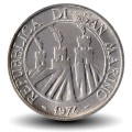 SAINT-MARIN - PIECE de 2 Lires - Scarabée - 1974