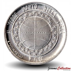 SAINT-MARIN - PIECE de 1 Lire - Globe terrestre - Fao - 1977