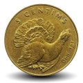 ANDORRE - PIECE de 5 cèntims - Coq de bruyère - 2002