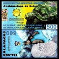 GALAPAGOS - Billet de 500 Nouveaux Sucres - Tortue - 12.02.2009