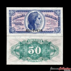 ESPAGNE - Billet de 5 Centimos - Liberté - 1937