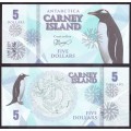 CARNEY ISLAND / ANTARCTIQUE - Billet de 5 DOLLARS - 2016