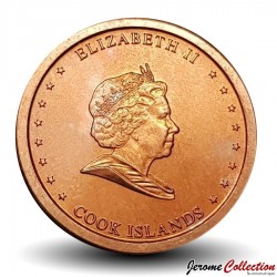 COOK (Iles) - PIECE de 2 CENTS - Le 