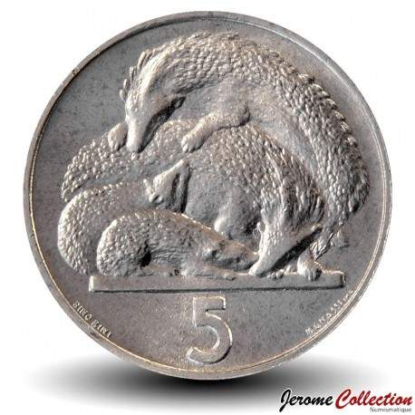SAINT-MARIN - PIECE de 5 Lires - Hérissons - 1975