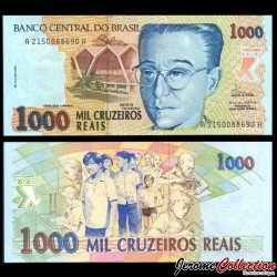 BRESIL - Billet de 1000 Cruzeiros Reais - Anísio Teixeira - 1993