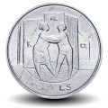 SAINT-MARIN - PIECE de 5 Lires - Fao - Etreinte - 1976