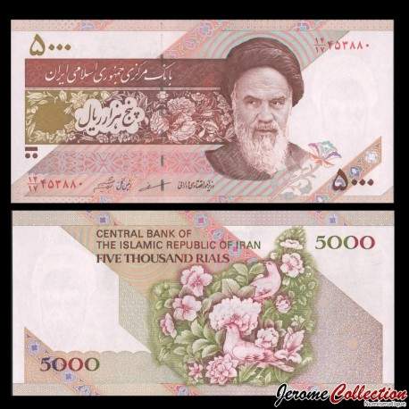 IRAN - Billet de 5000 Rials - Colombe - 2003
