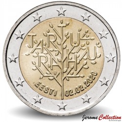 ESTONIE - PIECE de 2 Euros - Traité de paix de Tartu - 2020