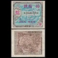 JAPON [Occupation Militaire Alliée] - Billet de 10 Sen - B - 1945
