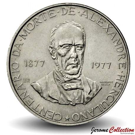 PORTUGAL - PIECE de 5 Escudos - Alexandre Herculano - 1977