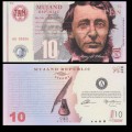 MUJAND - Billet de 10 Zilchy - Henry David Thoreau - 2013