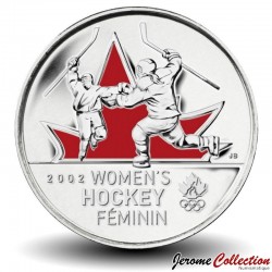 CANADA - PIECE de 25 CENTS - Salt Lake City - La médaille d'or de hockey féminin - 2009
