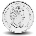 CANADA - PIECE de 25 CENTS - Salt Lake City - La médaille d'or de hockey