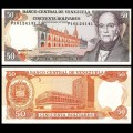 VENEZUELA - Billet de 50 Bolivares - Andrés Bello - 8.12.1992