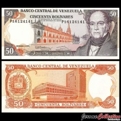 VENEZUELA - Billet de 50 Bolivares - Andrés Bello - 8.12.1992