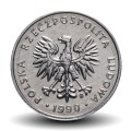 POLOGNE - PIECE de 1 Zloty - 1990
