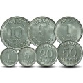 BRESIL - SET / LOT de 7 PIÈCES - 1 5 20 50 Centavos 1 5 10 Cruzados - 1986 /