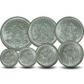 BRESIL - SET / LOT de 7 PIÈCES - 1 5 20 50 Centavos 1 5 10 Cruzados - 1986 /