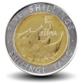 KENYA - PIECE de 5 shillings - Bimétal - Rhinocéros - 2018