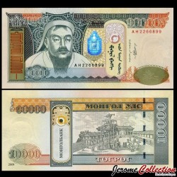 MONGOLIE - Billet de 10000 Tögrög - Gengis Khan - 2009