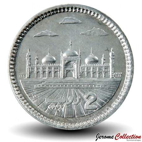 PAKISTAN - PIECE de 2 Roupies - Mosquée Badshahi - 2013