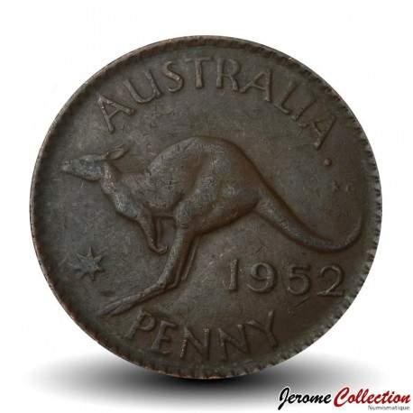 AUSTRALIE - PIECE de 1 Penny - George VI / Kangourou - 1952