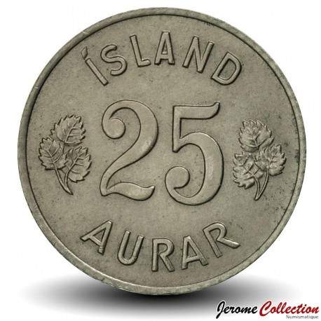 ISLANDE - PIECE de 25 Aurar - 1967