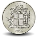 ISLANDE - PIECE de 5 Kronur - 1974