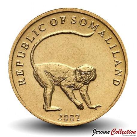SOMALILAND - PIECE de 10 Shillings - Singe velvet - 2002 – Km3 – JeromeCollection