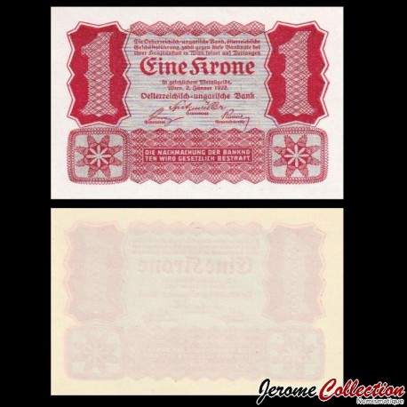 AUTRICHE / Oesterreichische Geschäftsführung - Billet de 1 Krone - 1922