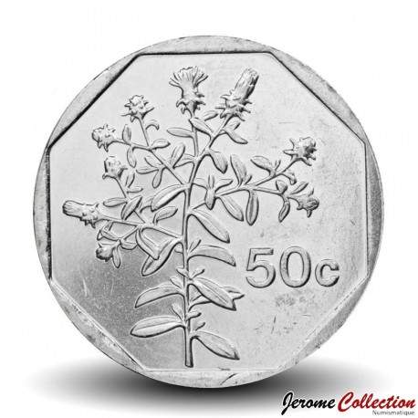 MALTE - PIECE de 50 Cents - Plante Tulliera - 2005