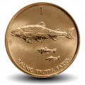 SLOVENIE - PIECE de 1 Tolar - Truite brune - 1994