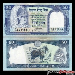 NÉPAL - Billet de 50 Roupies - Jharal - 1995