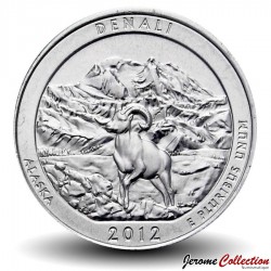 ETATS UNIS / USA - PIECE de 25 Cents - America the Beautiful - Denali - Alaska - 2012 - D