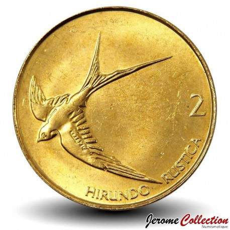 SLOVENIE - PIECE de 2 Tolarja - Hirondelle - 1999
