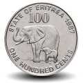 ERYTHREE - PIECE de 100 Cents - Mère éléphant et son petit - 1997 – JeromeCollection