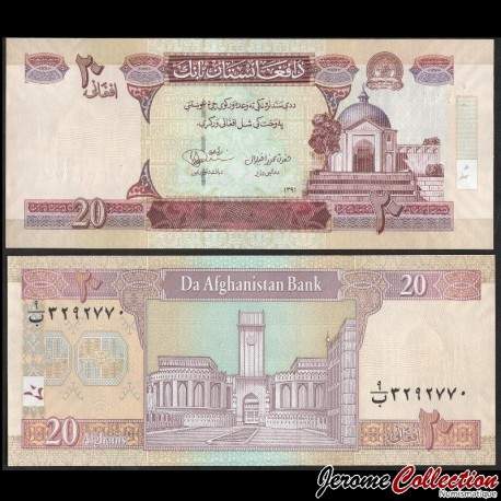 AFGHANISTAN - Billet de 20 Afghanis - 2012