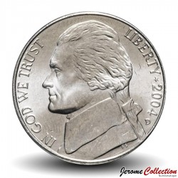 ETATS UNIS / USA - PIECE de 5 Cents - Jefferson - Bicentenaire de l'achat de la Louisiane - 2004 - D